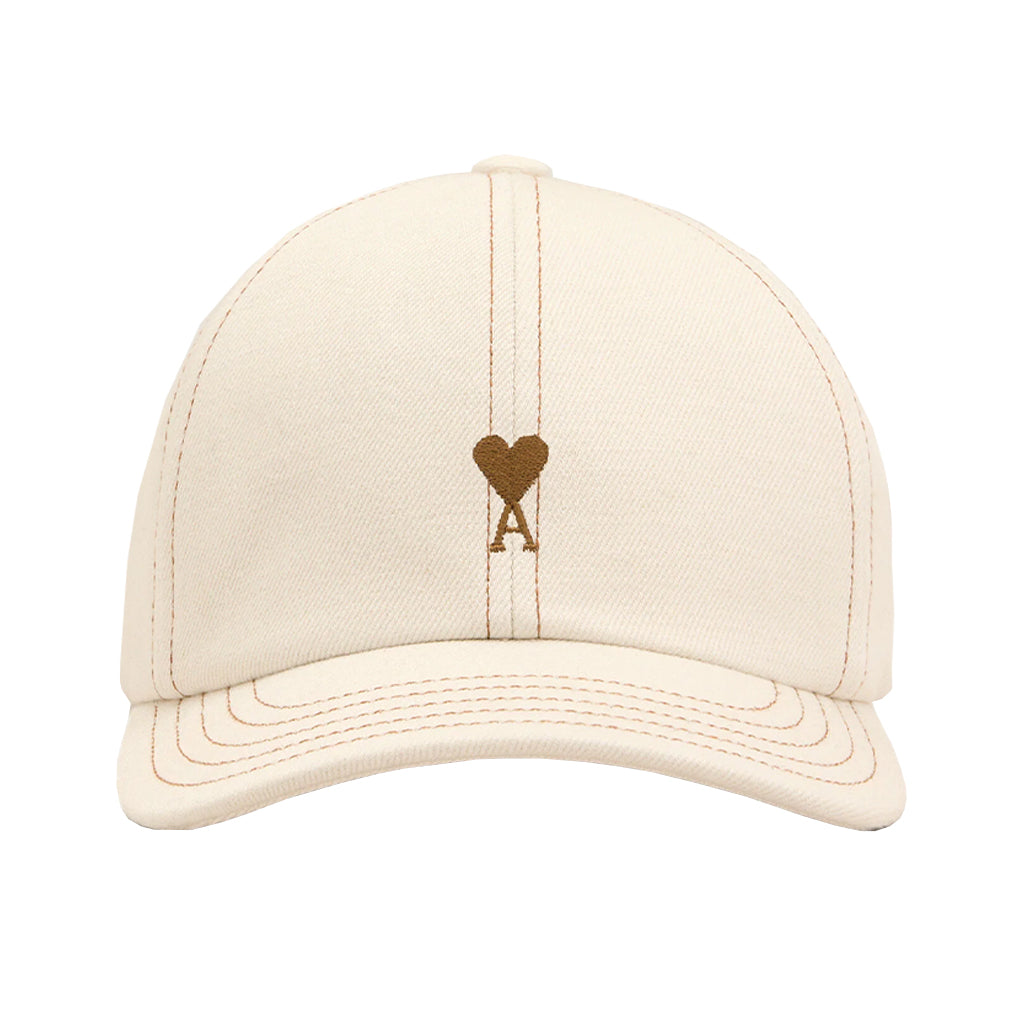[Ami Paris] Tobacco Ami De Coeur Embroidery Cap