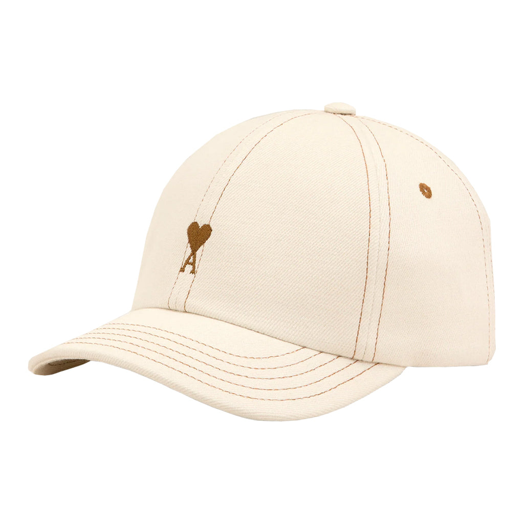 [Ami Paris] Tobacco Ami De Coeur Embroidery Cap