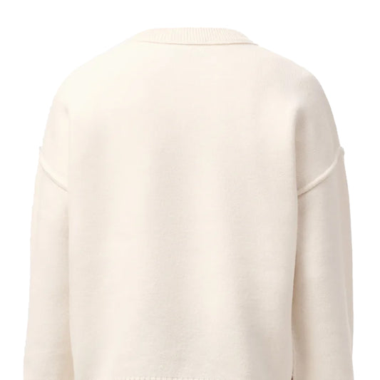 [Ami Paris] Quota Contrasted Large Ami De Coeur Crewneck Knit