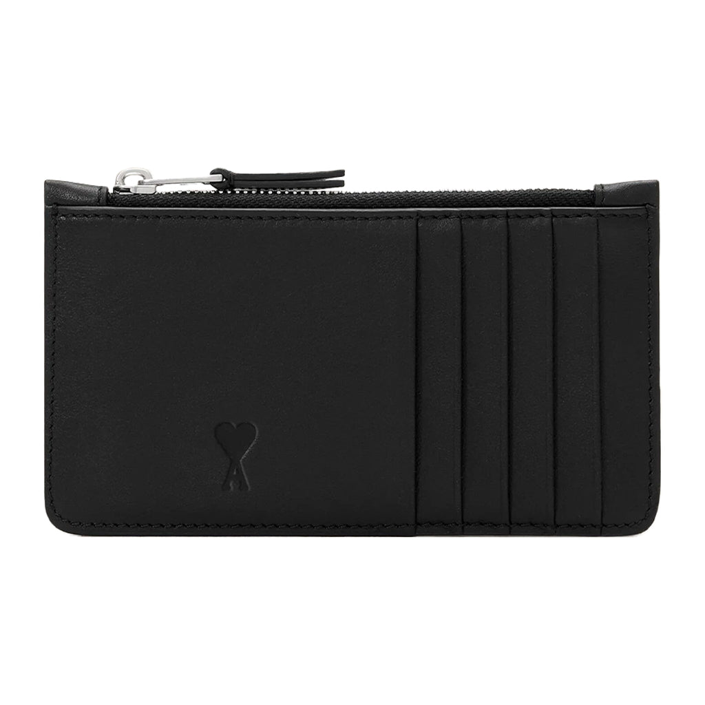 [Ami Paris] Zipped Card Holder Ami De Coeur
