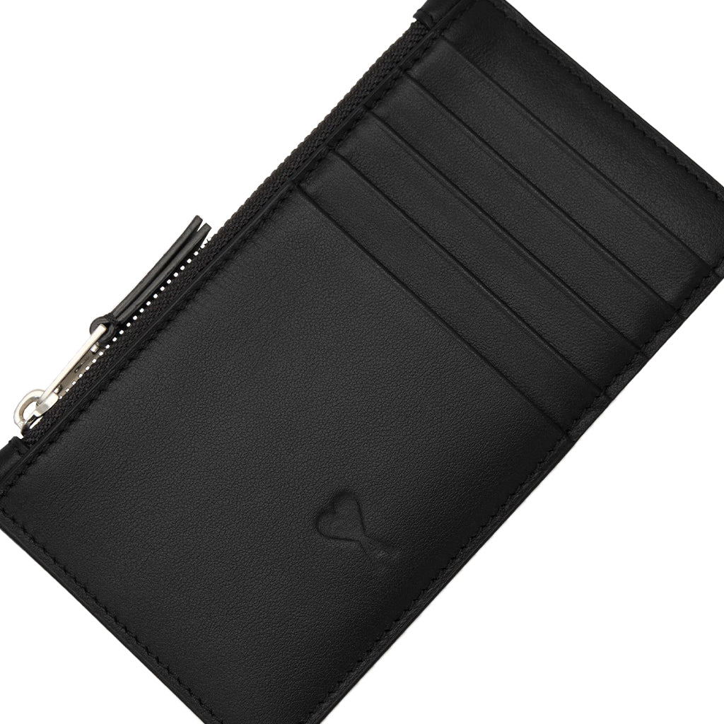 [Ami Paris] Zipped Card Holder Ami De Coeur