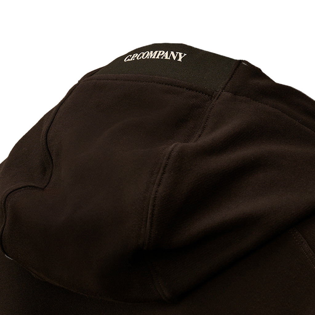 [C.P. Company] Sweatshirts Hooded Open In Diagonal Raised Fleece