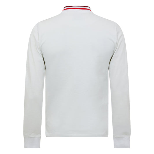 Vivienne Westwood Embroidered Logo Piqué Cotton Long Sleeve Polo Shirt