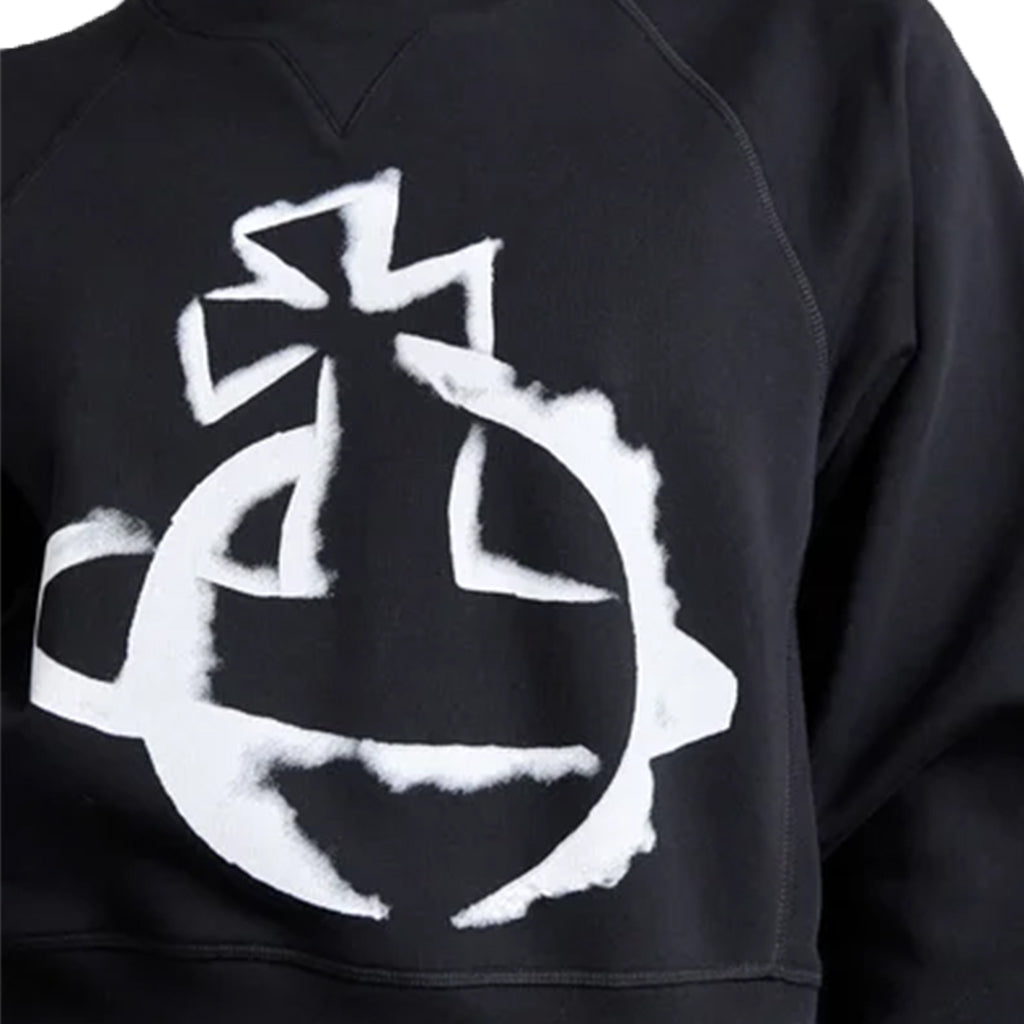 Vivienne Westwood Stencil Orb Raglan Cropped Sweatshirt