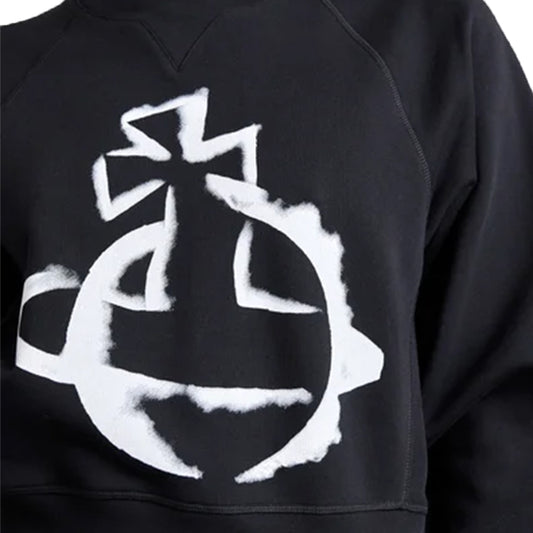 Vivienne Westwood Stencil Orb Raglan Cropped Sweatshirt