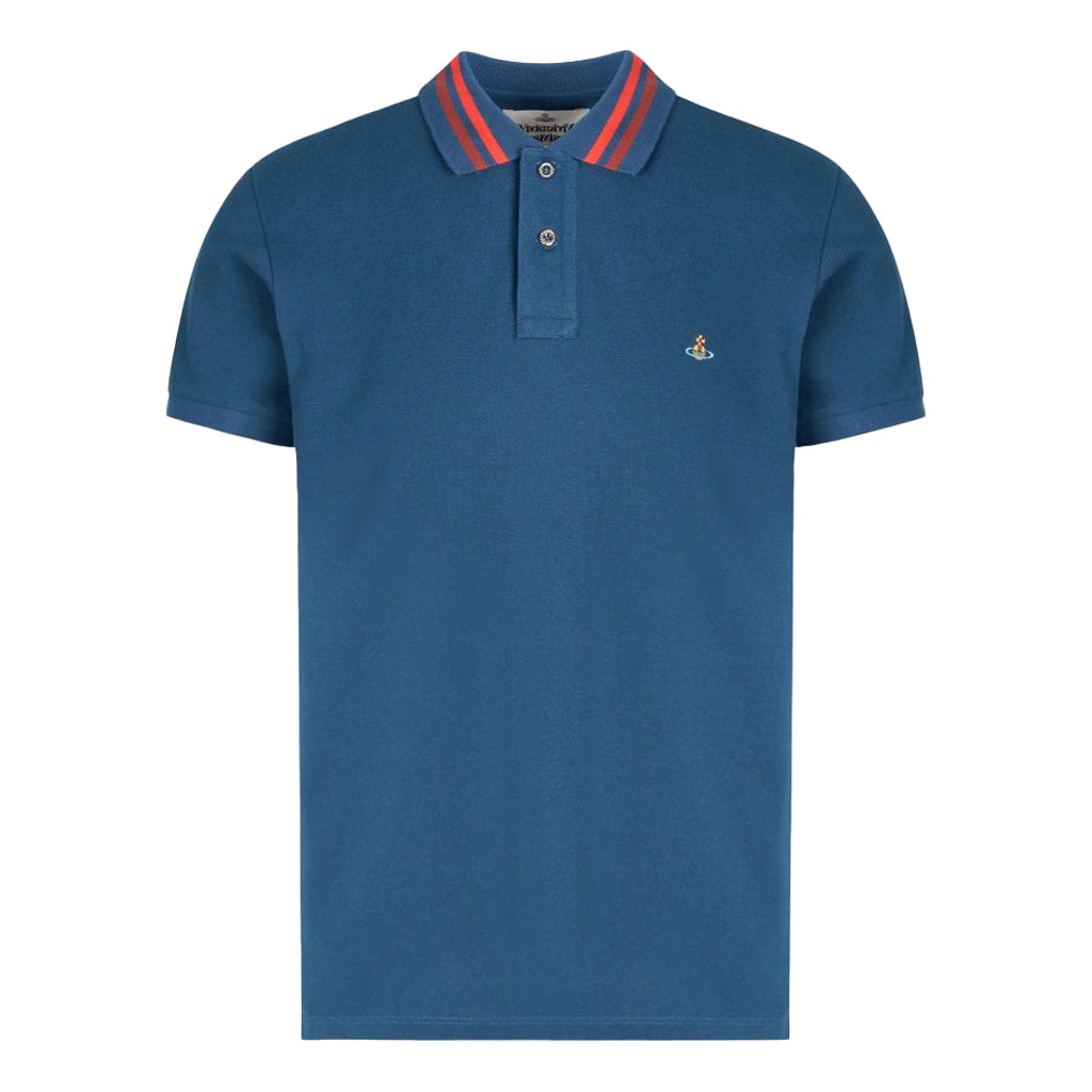 Vivienne Westwood Embroidered Logo Piqué Cotton Polo Shirt