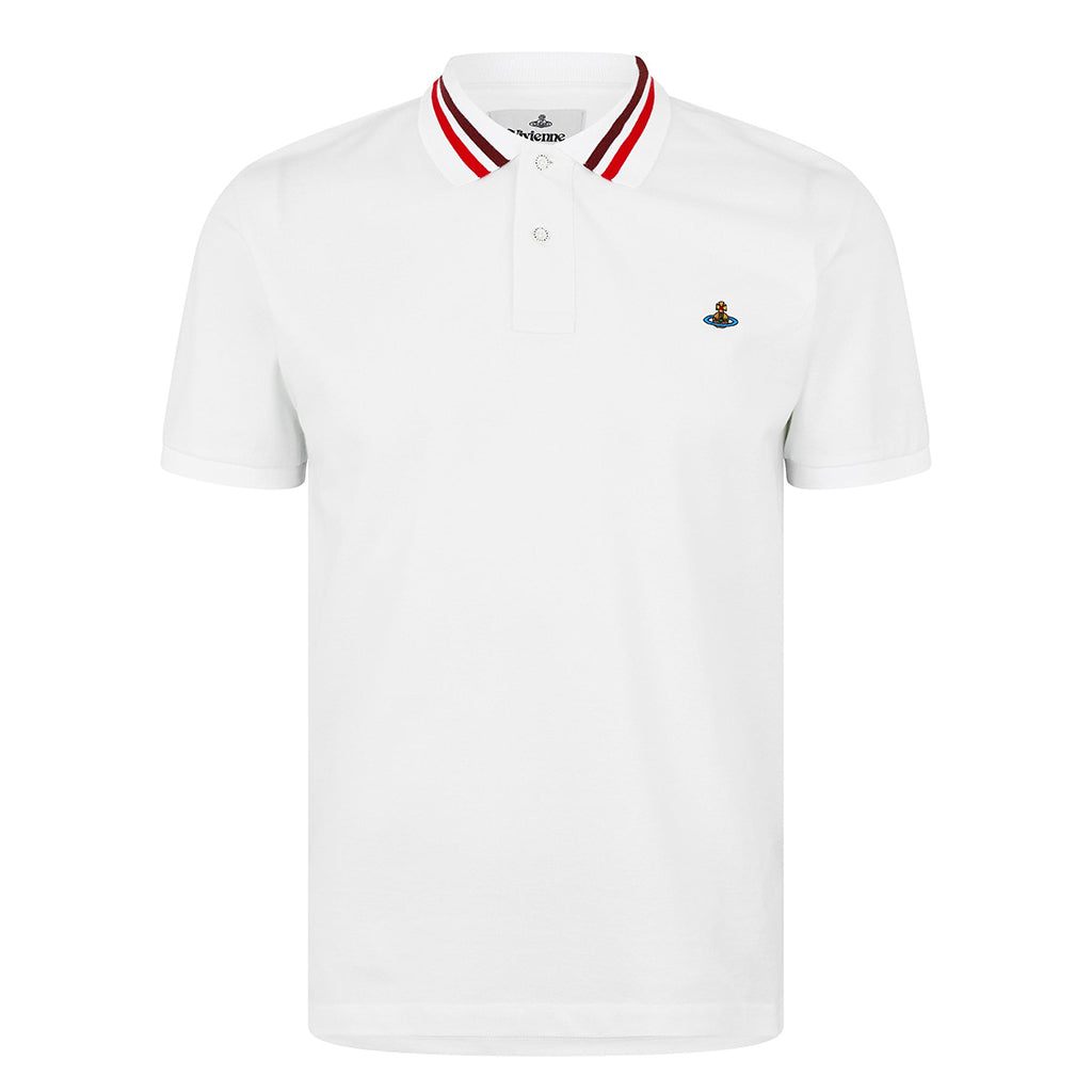 Vivienne Westwood Embroidered Logo Piqué Cotton Polo Shirt