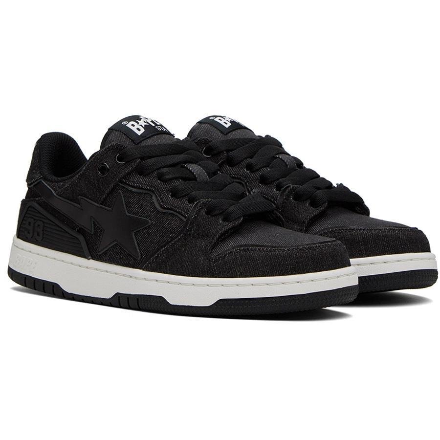 A Bathing Ape Bape Sk8 Sta Denim Sneaker in BlackShoesA Bathing ApeDPUS Designer OutletAAI832284580793378730UK8A Bathing Ape Bape Sk8 Sta Denim Sneaker in Black