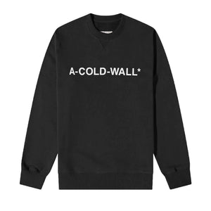 A - COLD - WALL* Essential Logo - Print Crewneck Sweatshirt in BlackSweatshirtsA - COLD - WALL*DPUSXSA - COLD - WALL* Essential Logo - Print Crewneck Sweatshirt in Black