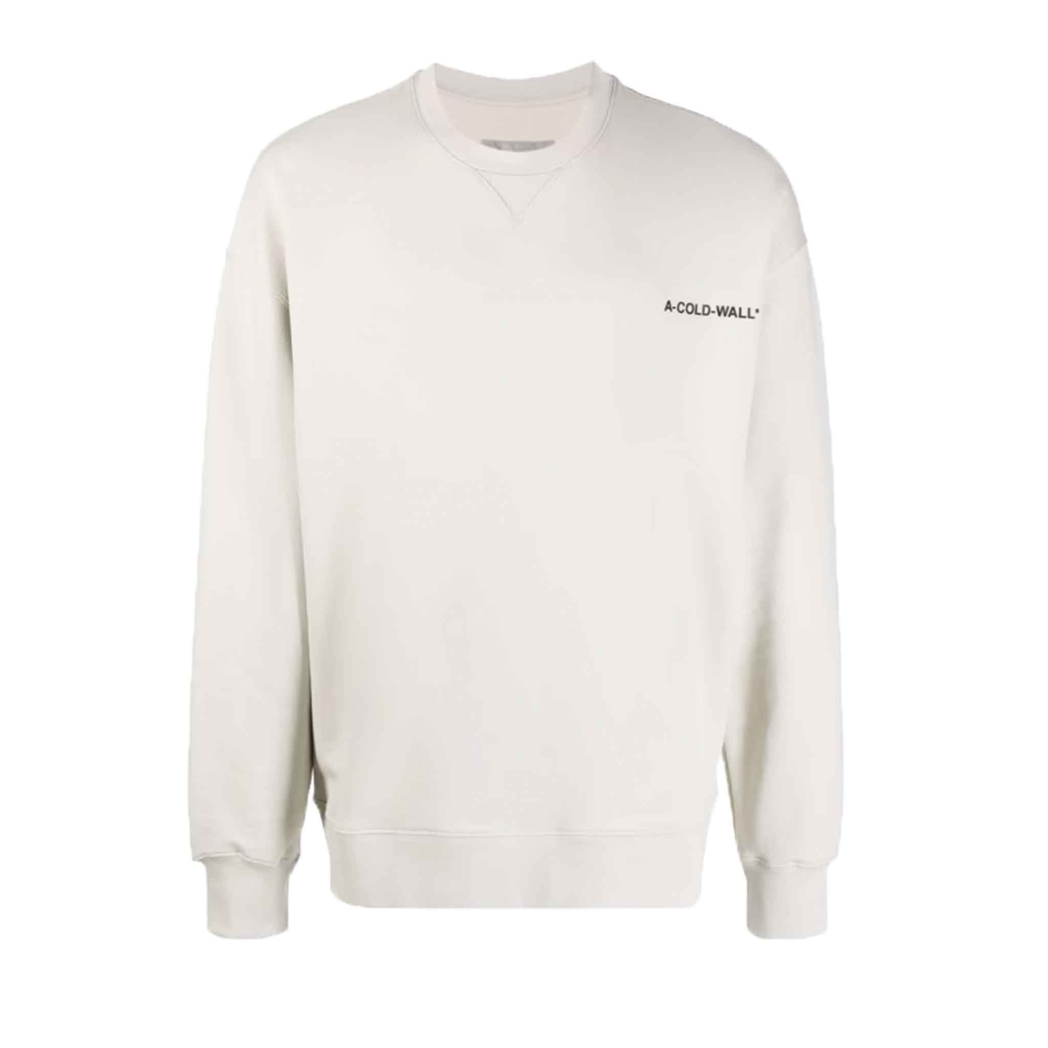 A - COLD - WALL* Essential Small Logo Crewneck Sweatshirt in BoneSweatshirtsA - COLD - WALL*DPUSXSA - COLD - WALL* Essential Small Logo Crewneck Sweatshirt in Bone