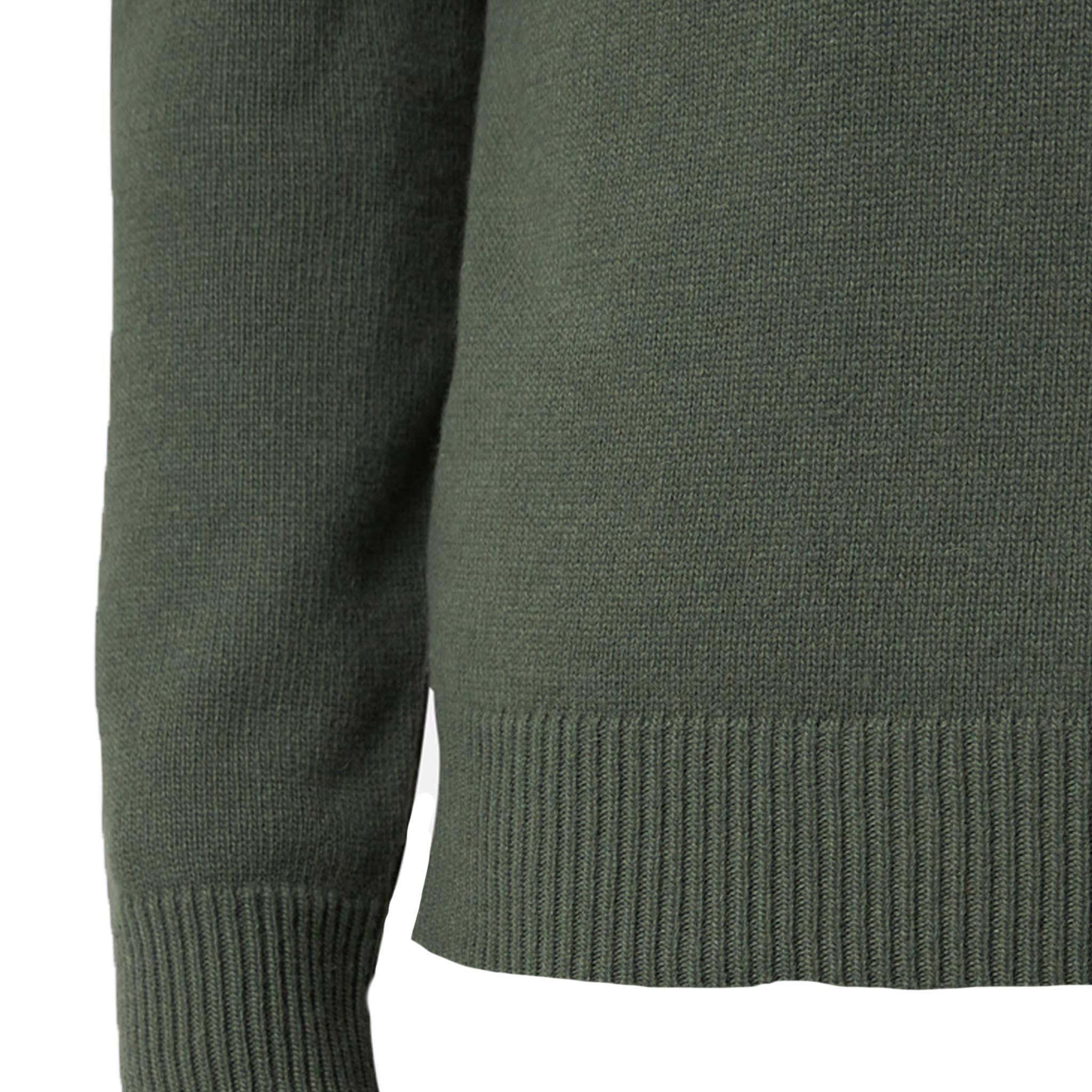 [Stone Island] Lambswool Crewneck in Military Green