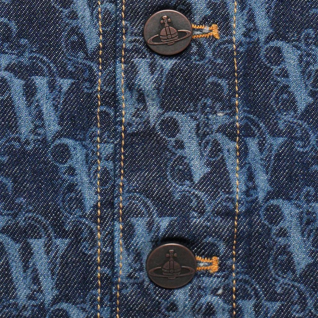 [Vivienne Westwood] VW Frame Stormrider Jacket in Laser Denim