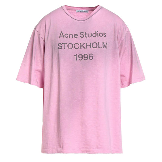 Acne Studios Logo T-Shirt - Relaxed Fit In Cotton Candy PinkAcne StudiosDPUS Designer Outlet7323336604528XSAcne Studios Logo T-Shirt - Relaxed Fit In Cotton Candy Pink