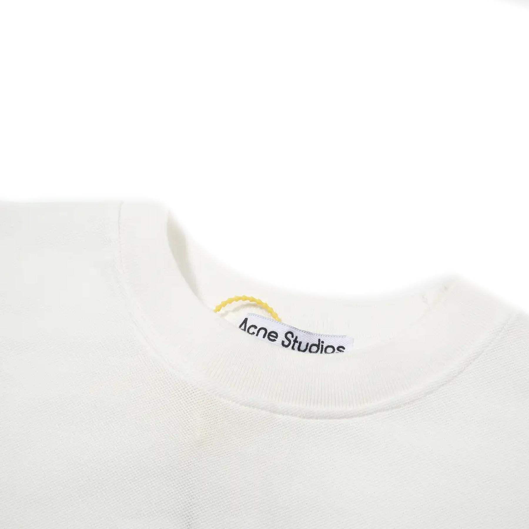 Acne Studios Logo T-Shirt W Embroidered Logo - Relaxed Fit In Optic WhiteT-ShirtsAcne StudiosDPUS Designer Outlet7323336712004XSAcne Studios Logo T-Shirt W Embroidered Logo - Relaxed Fit In Optic White