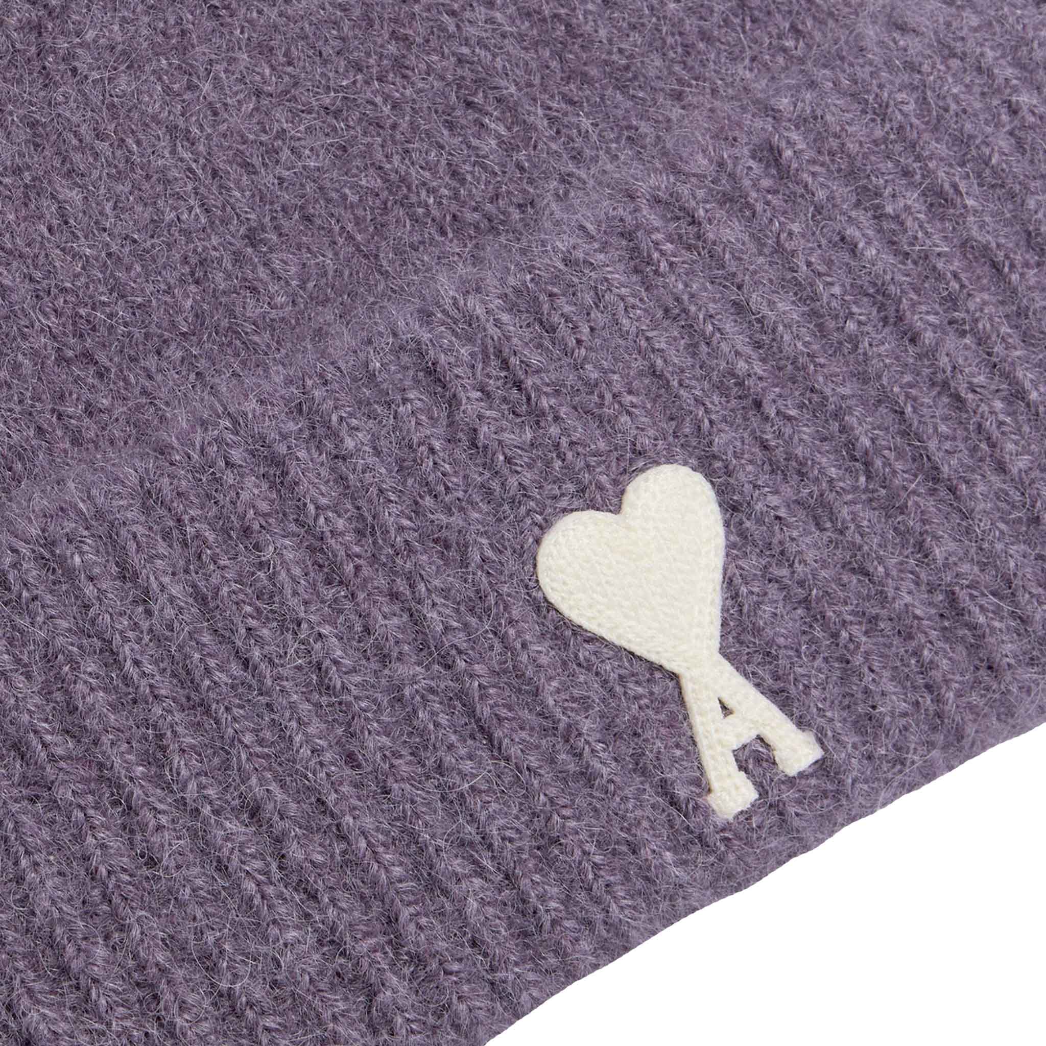 AMI De Coeur Beanie Hairy Alpaca Knit in LilacHatsAMI ParisDPUS Designer Outlet3666598431885AMI De Coeur Beanie Hairy Alpaca Knit in Lilac