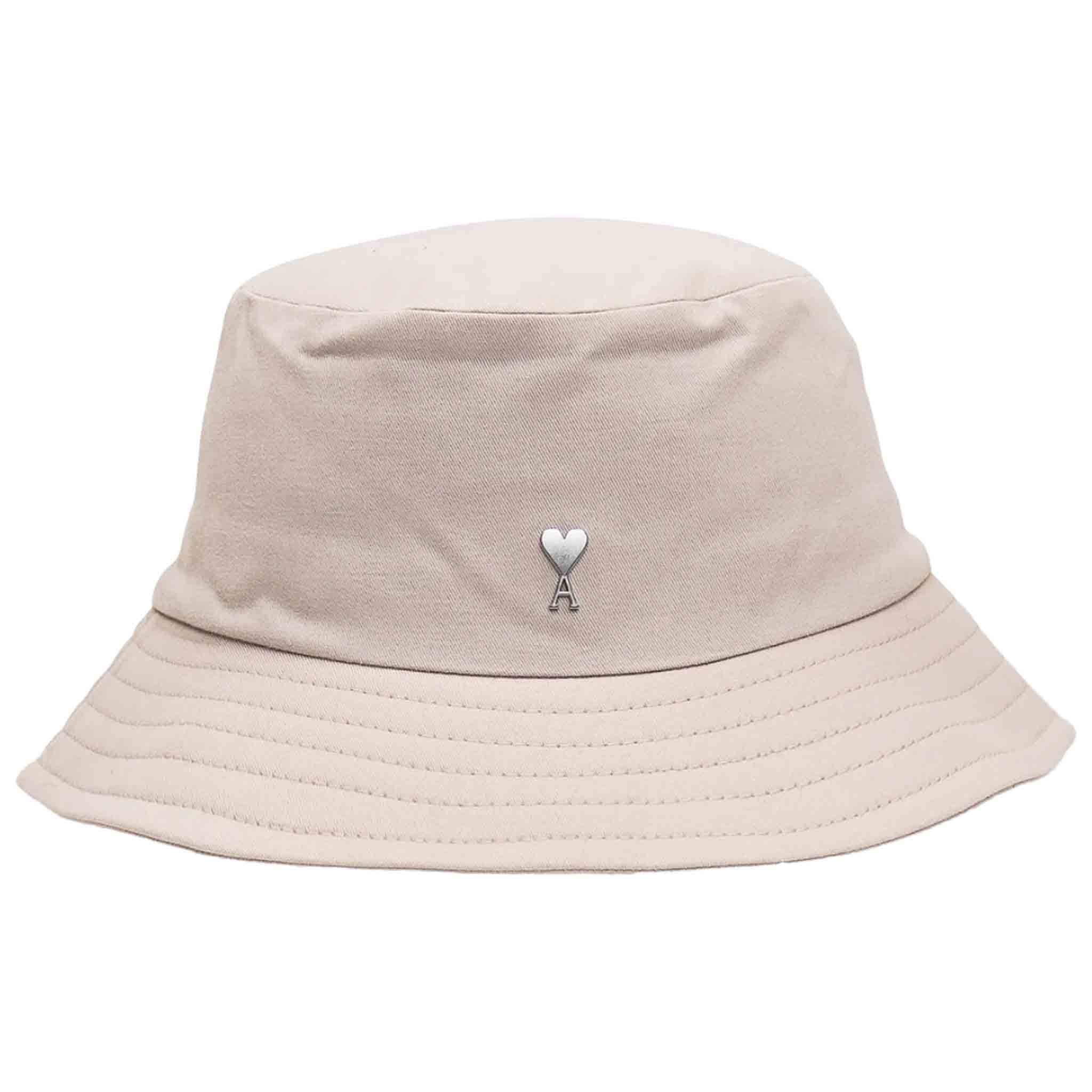 Ami de Coeur Stud Bucket Hat in Light BeigeHatsAMI ParisDPUS36665983065101Ami de Coeur Stud Bucket Hat in Light Beige