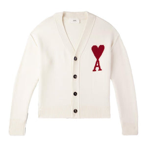 Ami Paris ADC Big Cardigan in EcruKnitwearAMI ParisDPUS Designer Outlet3666598136896XSAmi Paris ADC Big Cardigan in Ecru