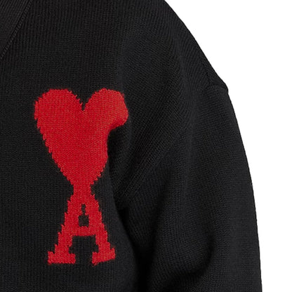 [Ami Paris] ADC Classic CardiganCardiganAmi ParisDPUS Designer Outlet3666598642151Black/RedXXS[Ami Paris] ADC Classic Cardigan