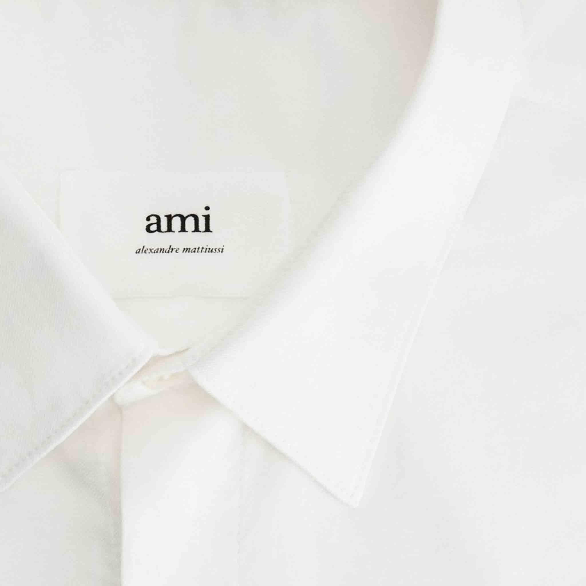 Ami Paris Alexandre Mattiussi Classic Shirt in WhiteShirtsAMI ParisDPUS3666598321827SAmi Paris Alexandre Mattiussi Classic Shirt in White