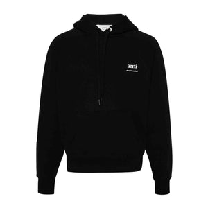 Ami Paris Alexandre Mattiussi Logo Hoodie in BlackSweatshirtsAMI ParisDPUSXSAmi Paris Alexandre Mattiussi Logo Hoodie in Black