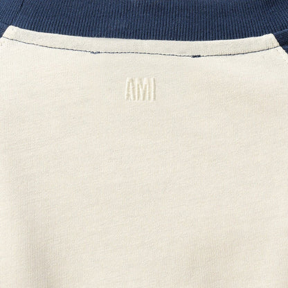 [Ami Paris] Ami de Coeur Two Tone Thick cotton T-ShirtT-ShirtAmi ParisDPUS Designer Outlet3666598752423Blanc CremeS[Ami Paris] Ami de Coeur Two Tone Thick cotton T-Shirt