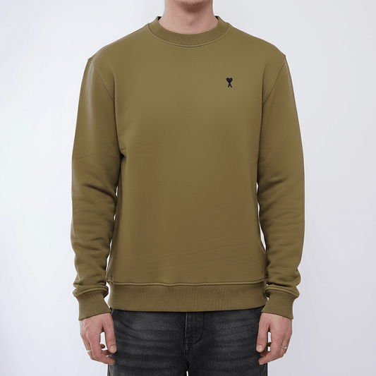 [Ami Paris] Black Heart Cotton Fleece Classic Fit SweatshirtSweatshirtsAmi ParisDPUS Designer Outlet3666598580552BronzeXS[Ami Paris] Black Heart Cotton Fleece Classic Fit Sweatshirt