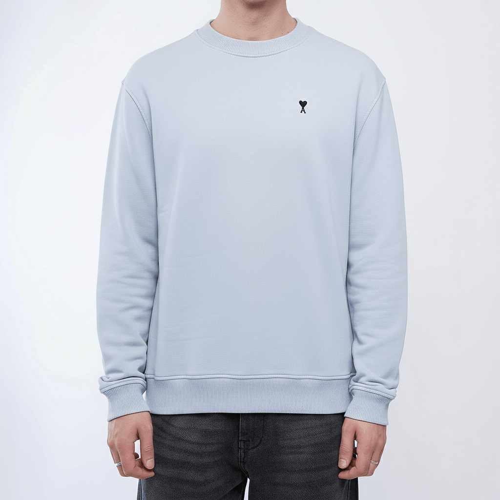 [Ami Paris] Black Heart Cotton Fleece Classic Fit SweatshirtSweatshirtsAmi ParisDPUS Designer Outlet3666598580644BlueXS[Ami Paris] Black Heart Cotton Fleece Classic Fit Sweatshirt