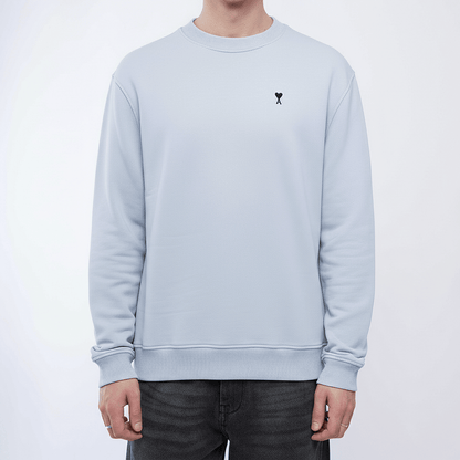 [Ami Paris] Black Heart Cotton Fleece Classic Fit SweatshirtSweatshirtsAmi ParisDPUS Designer Outlet3666598580644BlueXS[Ami Paris] Black Heart Cotton Fleece Classic Fit Sweatshirt