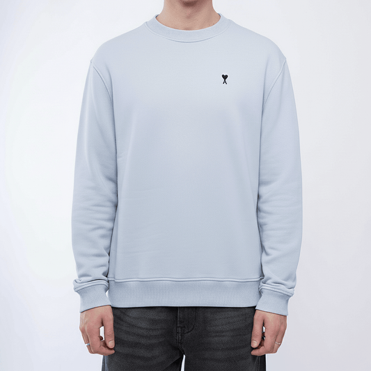 [Ami Paris] Black Heart Cotton Fleece Classic Fit SweatshirtSweatshirtsAmi ParisDPUS Designer Outlet3666598580644BlueXS[Ami Paris] Black Heart Cotton Fleece Classic Fit Sweatshirt
