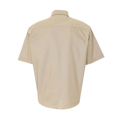 [Ami Paris] Boxy Short Sleeve Shirt With Button Down Collar And Embroidered ADCShirtsAmi ParisDPUS Designer Outlet3666598713028Taupe38[Ami Paris] Boxy Short Sleeve Shirt With Button Down Collar And Embroidered ADC