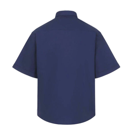 [Ami Paris] Boxy Short Sleeve Shirt With Button Down Collar And Embroidered ADCShirtsAmi ParisDPUS Designer Outlet3666598712823Ink38[Ami Paris] Boxy Short Sleeve Shirt With Button Down Collar And Embroidered ADC
