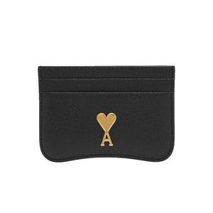 Ami Paris Card Holder in Black LeatherAccessoriesAMI ParisDPUS3666598323456Ami Paris Card Holder in Black Leather