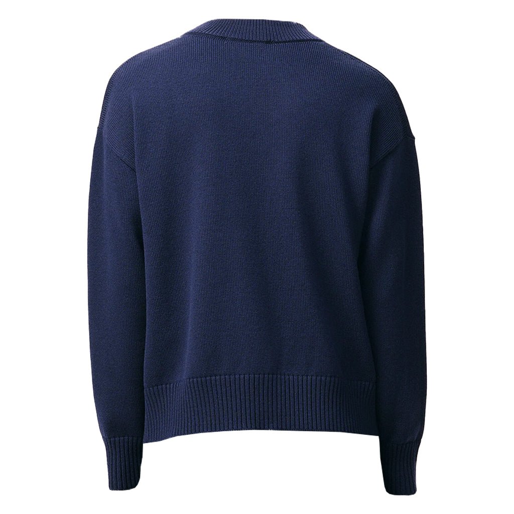 [Ami Paris] Cardigan With Contrasted Ami De CoeurKnitwearAmi ParisDPUS Designer Outlet3666598730636InkS[Ami Paris] Cardigan With Contrasted Ami De Coeur