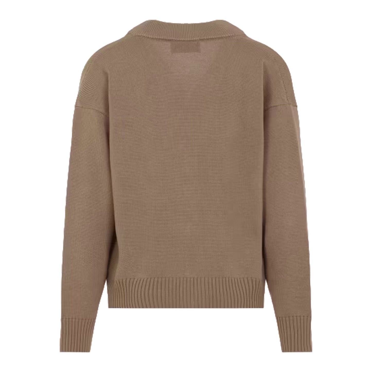 [Ami Paris] Cardigan With Contrasted Ami De CoeurKnitwearAmi ParisDPUS Designer OutletTaupeS[Ami Paris] Cardigan With Contrasted Ami De Coeur