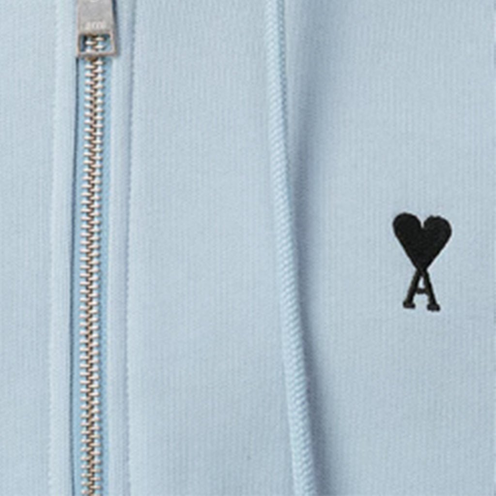 [Ami Paris] Contrast Heart Zipped Hooded SweatshirtAmi ParisDPUS Designer Outlet3666598581276Sky BlueXS[Ami Paris] Contrast Heart Zipped Hooded Sweatshirt