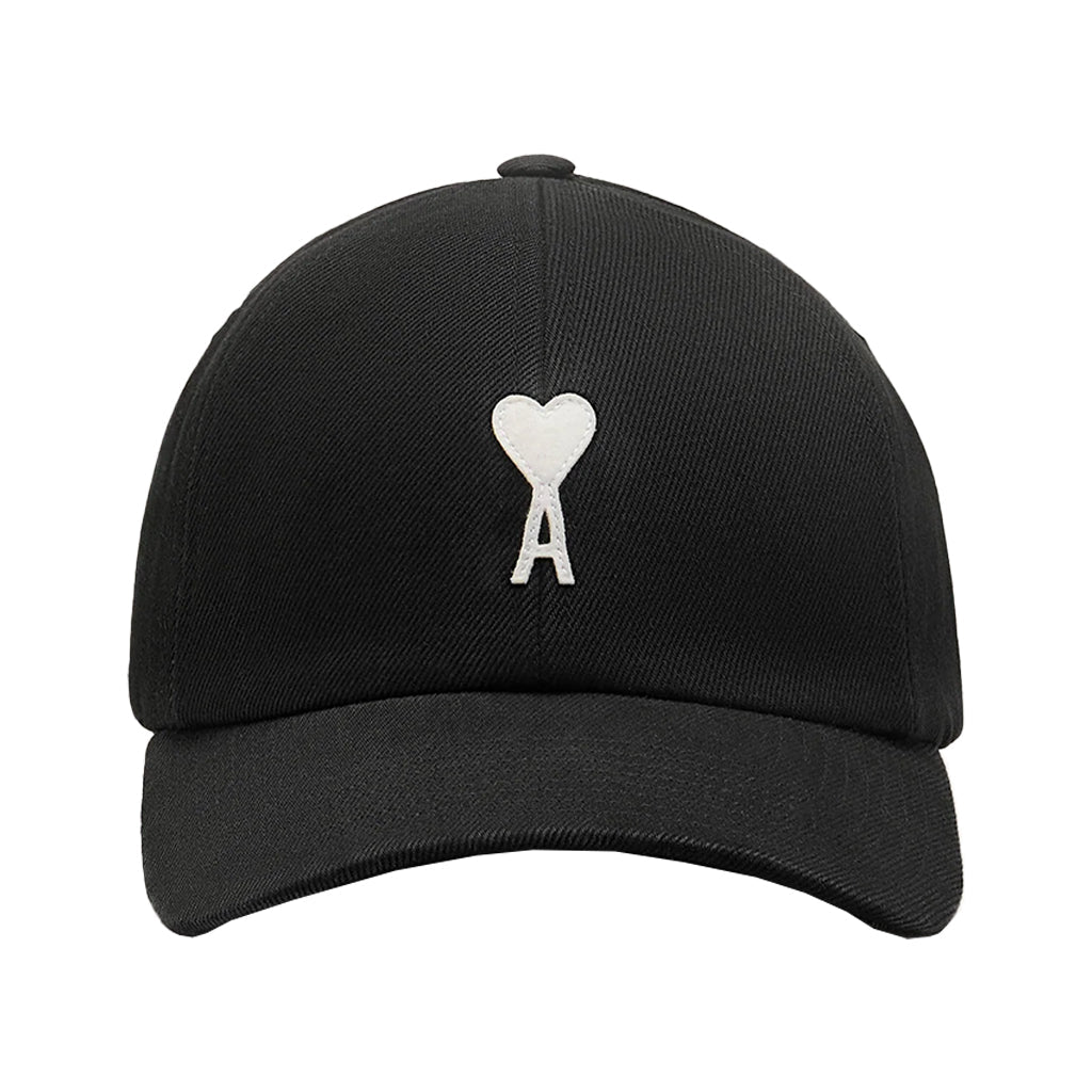 [Ami Paris] Cotton Large Ami de Coeur CapCaps & HatsAmi ParisDPUS Designer Outlet3666598724826BlackUNI[Ami Paris] Cotton Large Ami de Coeur Cap