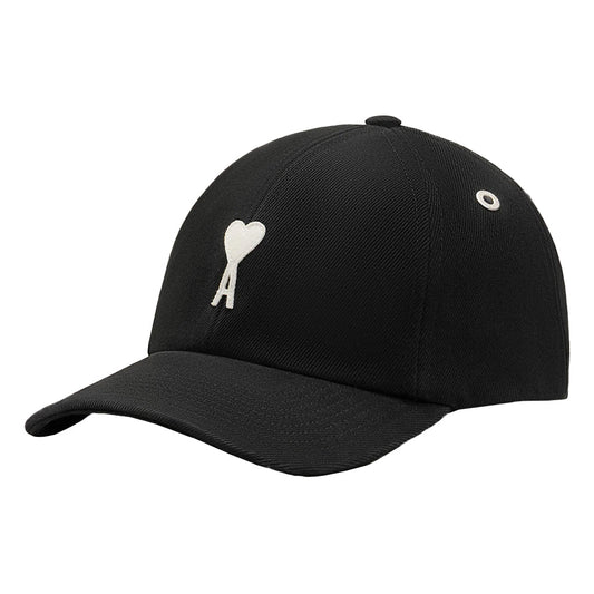[Ami Paris] Cotton Large Ami de Coeur CapCaps & HatsAmi ParisDPUS Designer Outlet3666598724826BlackUNI[Ami Paris] Cotton Large Ami de Coeur Cap