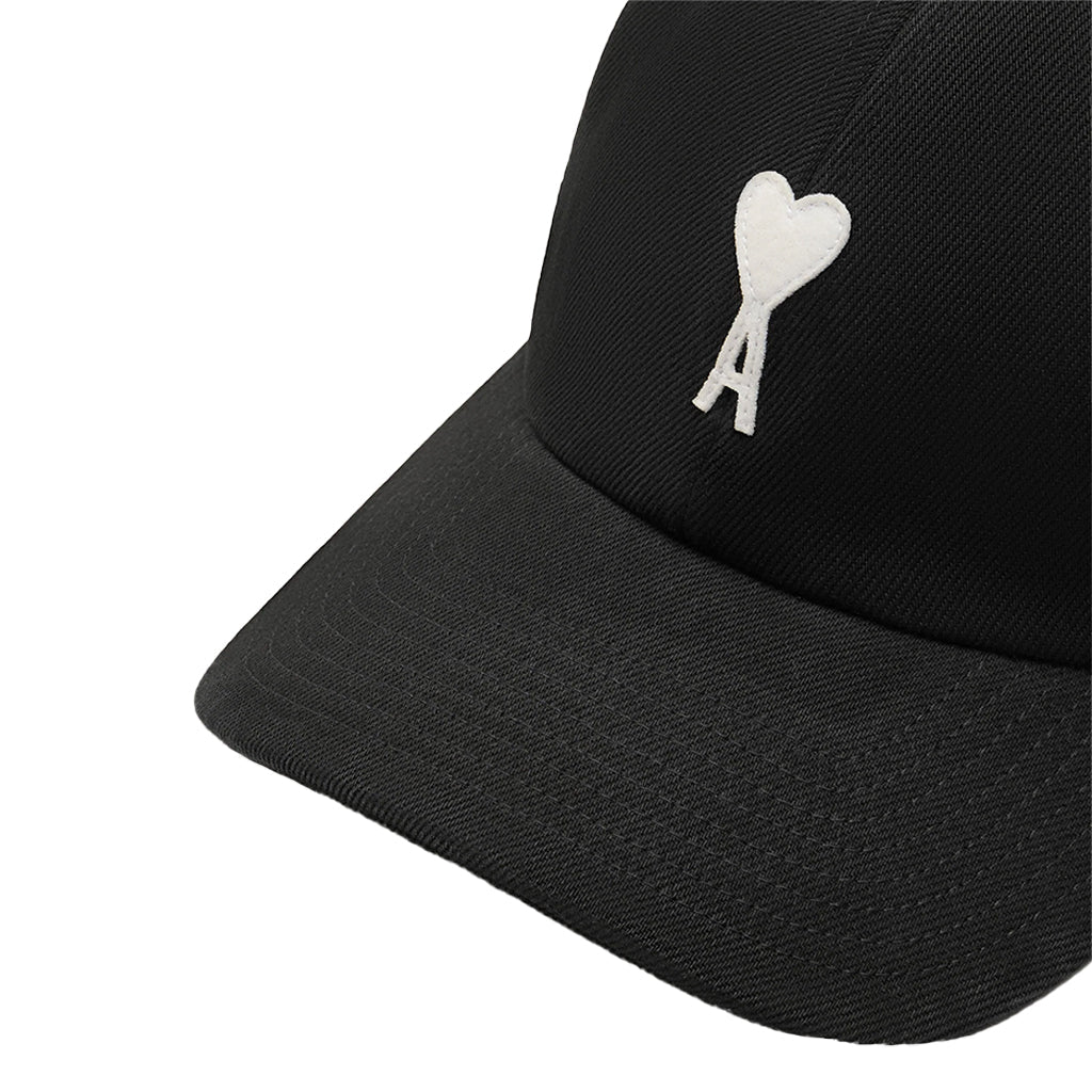 [Ami Paris] Cotton Large Ami de Coeur CapCaps & HatsAmi ParisDPUS Designer Outlet3666598724826BlackUNI[Ami Paris] Cotton Large Ami de Coeur Cap