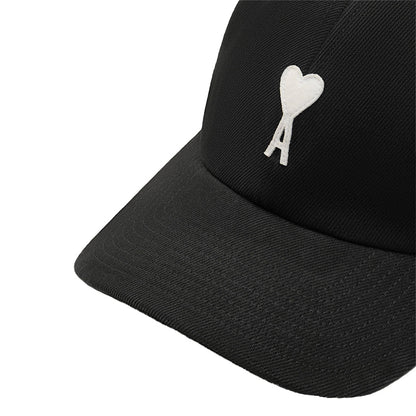 [Ami Paris] Cotton Large Ami de Coeur CapCaps & HatsAmi ParisDPUS Designer Outlet3666598724826BlackUNI[Ami Paris] Cotton Large Ami de Coeur Cap