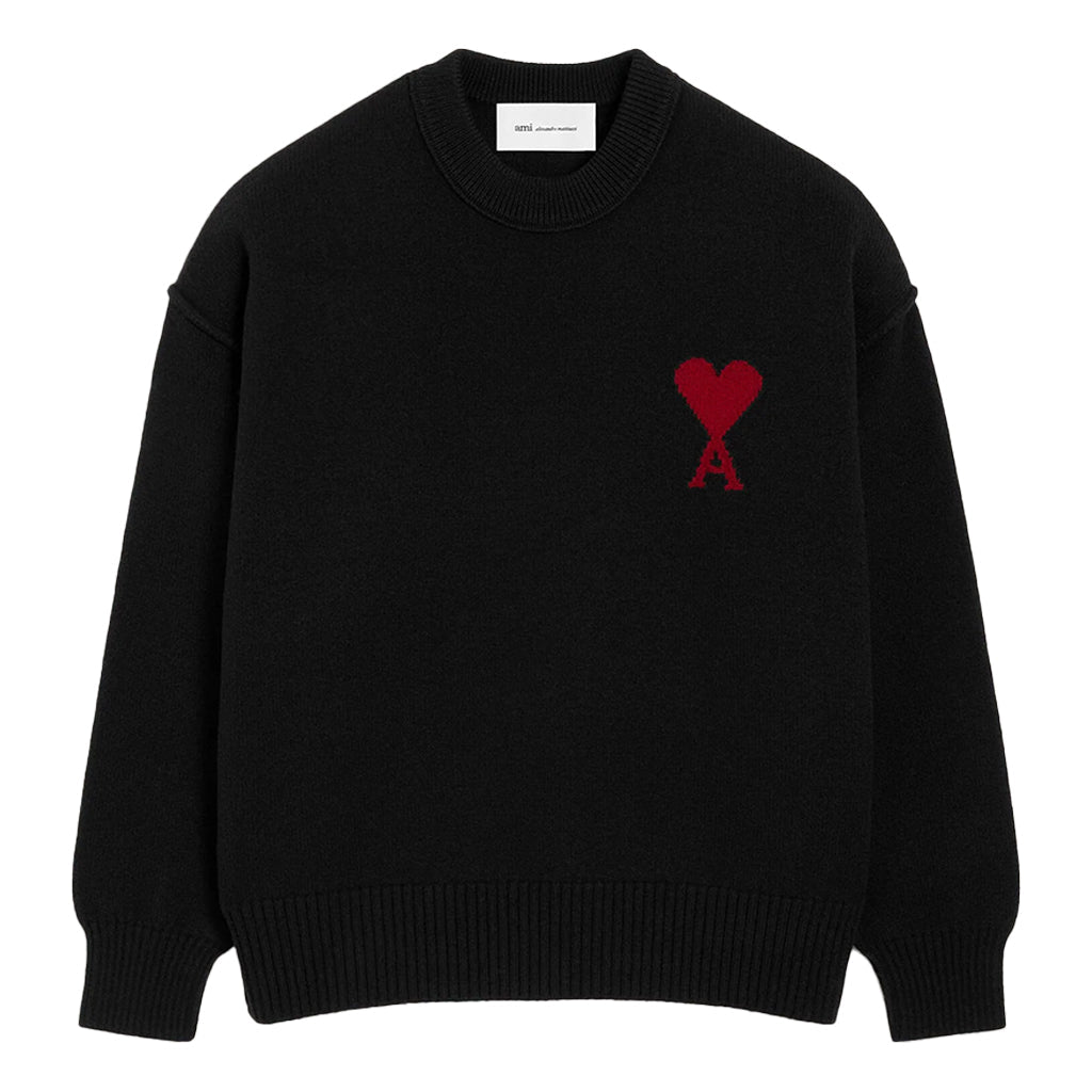 [Ami Paris] Crewneck ADC Classic KnitKnitwearAmi ParisDPUS Designer Outlet3666598645428Black/RedXXS[Ami Paris] Crewneck ADC Classic Knit