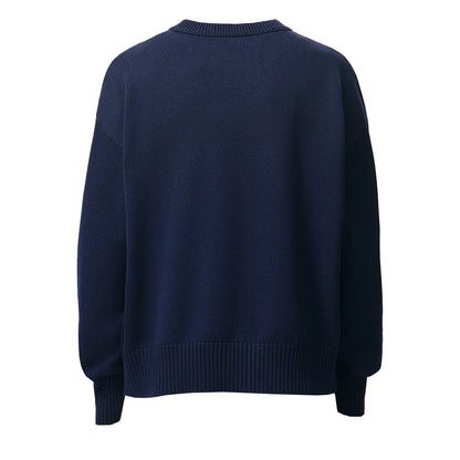 [Ami Paris] Crewneck Knit With Contrasted Ami De CoeurKnitwearAmi ParisDPUS Designer Outlet3666598731961InkXXS[Ami Paris] Crewneck Knit With Contrasted Ami De Coeur