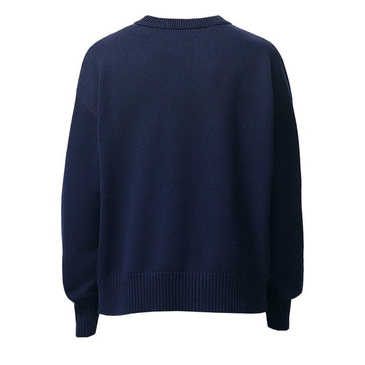 [Ami Paris] Crewneck Knit With Contrasted Ami De CoeurKnitwearAmi ParisDPUS Designer Outlet3666598731961InkXXS[Ami Paris] Crewneck Knit With Contrasted Ami De Coeur