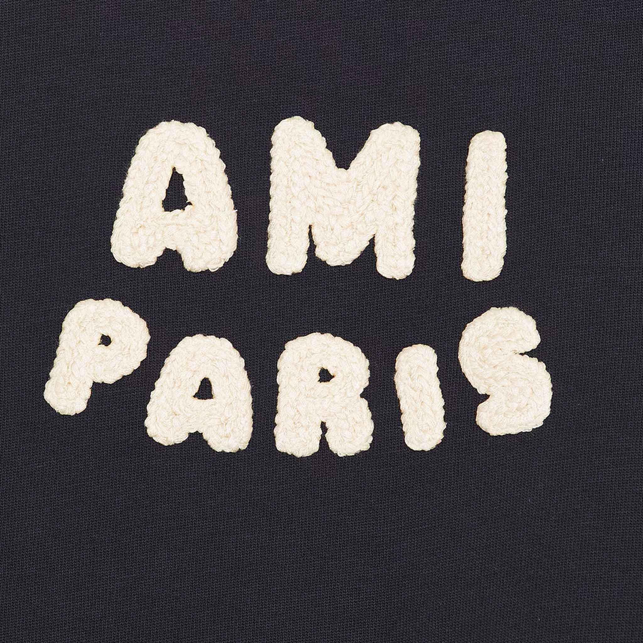Ami Paris] Crochet Logo T-Shirt in Navy – DPUS Designer Outlet