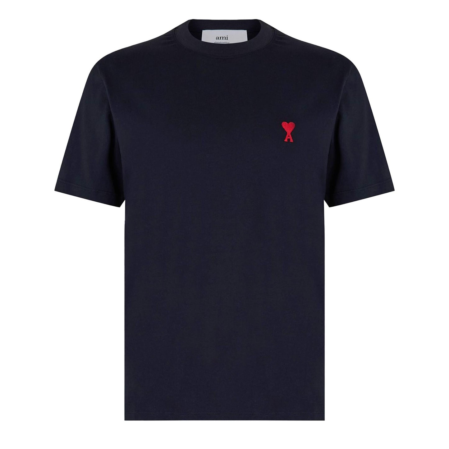 Ami Paris De Coeur Classic Fit T Shirt in Navy Blue