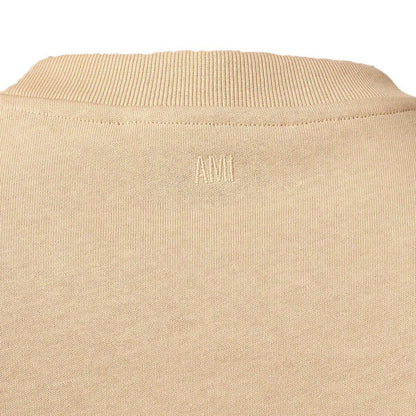 Ami Paris De Coeur Cotton T Shirt in Ginger Tonal