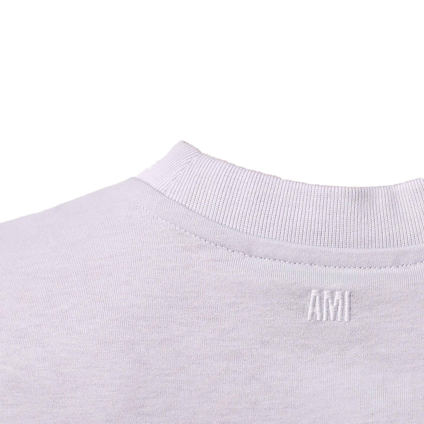 Ami Paris De Coeur Slim Cotton Unisex T Shirt in Lilac