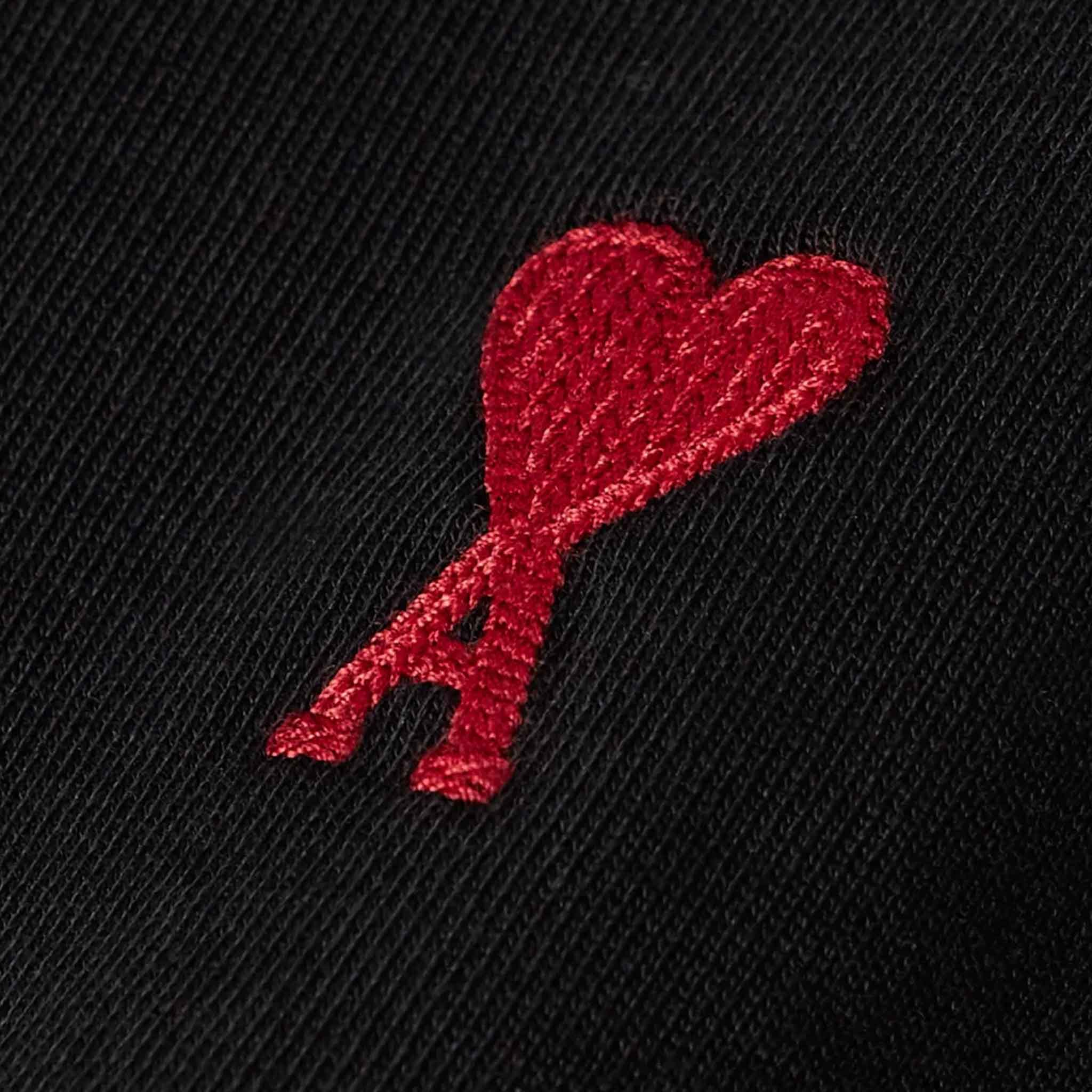 AMI Paris De Coeur Crewneck Sweatshirt in BlackHoodiesAMI ParisDPUS3663049083709XSAMI Paris De Coeur Crewneck Sweatshirt in Black