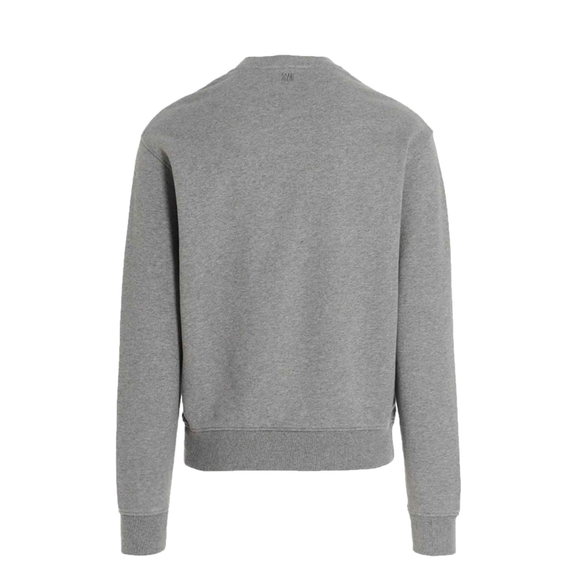 AMI Paris De Coeur Crewneck Sweatshirt in Heather GreySweatshirtsAMI ParisDPUSXSAMI Paris De Coeur Crewneck Sweatshirt in Heather Grey