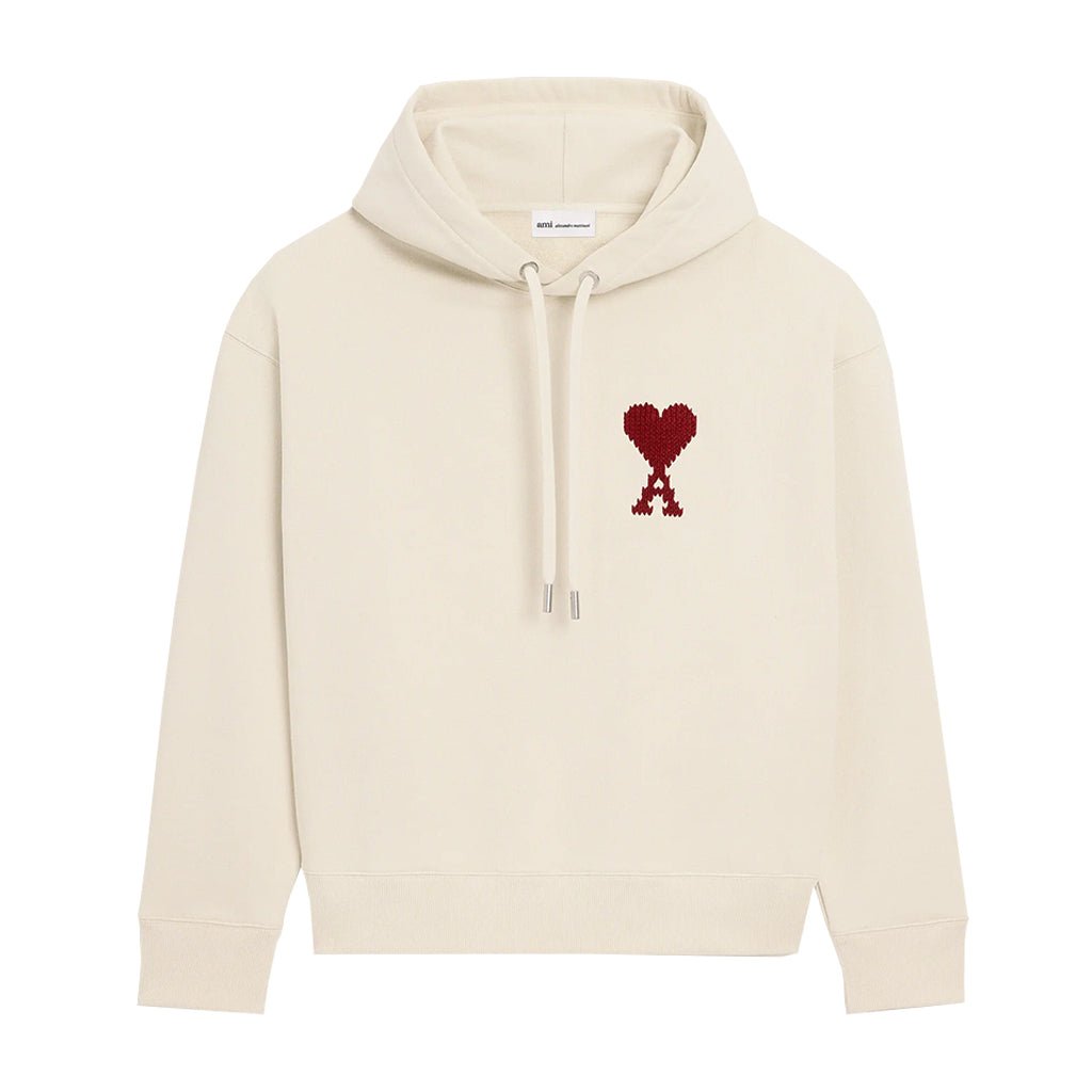 Ami Paris De Coeur Heavy Loopback Cotton Fleece HoodieHoodies & Zip-UpsAmi ParisDPUS Designer Outlet3666598673865Luna/RedXSAmi Paris De Coeur Heavy Loopback Cotton Fleece Hoodie
