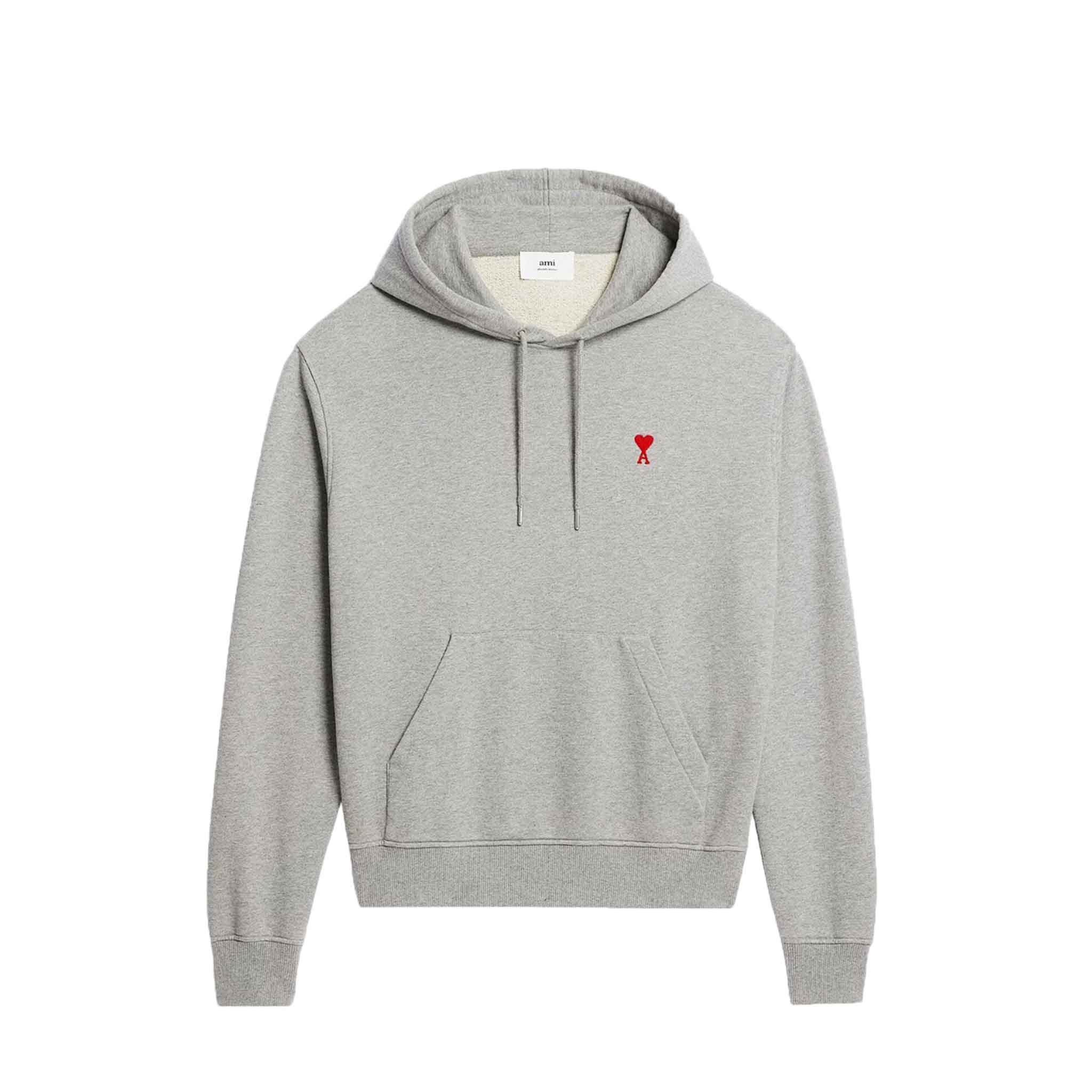 AMI Paris De Coeur Hoodie in GreyHoodiesAMI ParisDPUS3666598000661XSAMI Paris De Coeur Hoodie in Grey